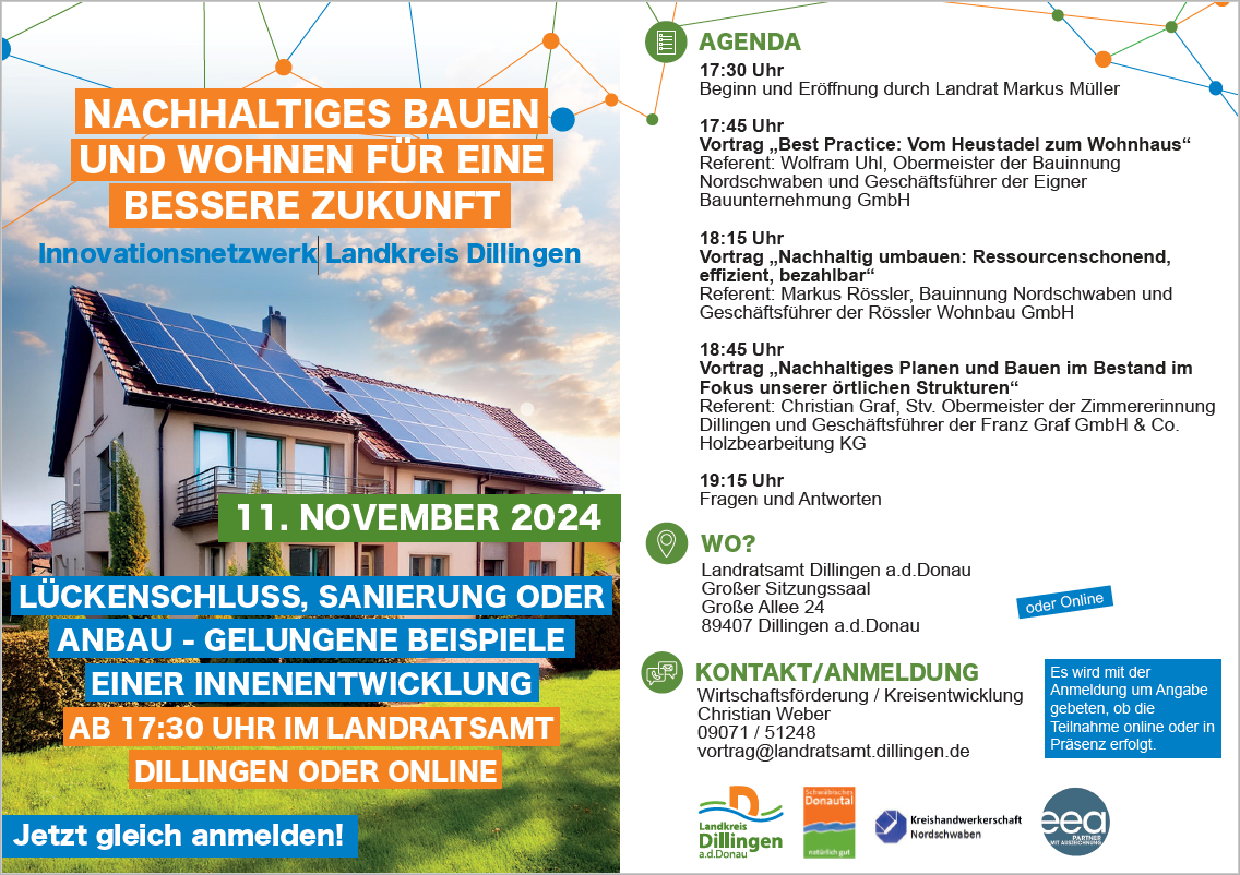 Innovationsnetzwerk Dillingen Programmflyer